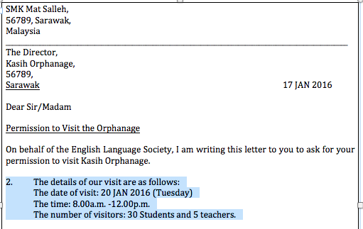 How To Write A Letter Of Permission Formal Letter Pt3 English Com