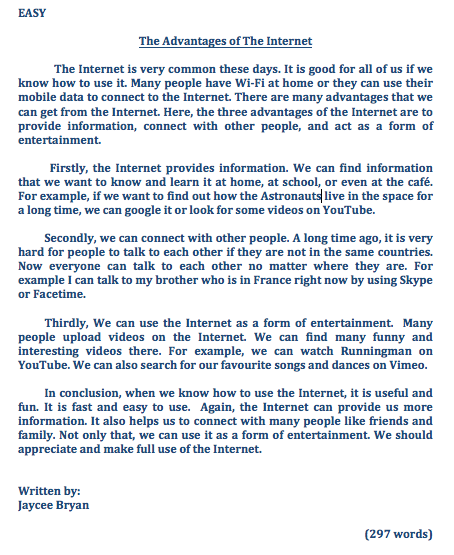 Essay on Internet: 8 Selected Essays on Internet